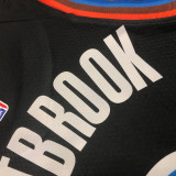 2023/24 KC Thunder WESTBROOK #0 Black City Edition NBA Jerseys