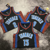 2023/24 KC Thunder WESTBROOK #0 Black City Edition NBA Jerseys