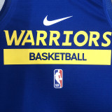 2023/24 Warriors Blue Training Tank Top NBA Jerseys