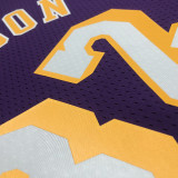 1984/85 Lakers JOHNSON #32 Retro Purple NBA Jerseys热压