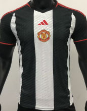 2023 M Utd Special Edition White Black Player Soccer Jersey