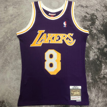 1996/97 Lakers BRYANT #32 Retro Purple NBA Jerseys热压