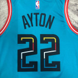 2023/24 Suns  AYTON #22 Wathet City Edition NBA Jerseys