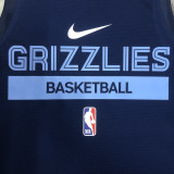 2023/24 Grizzlies Sapphire Blue Training Tank Top NBA Jerseys