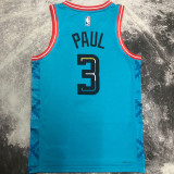 2023/24 Suns PAUL #3 Wathet City Edition NBA Jerseys