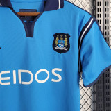 2001/02 Man City Home Blue Retro Soccer Jersey