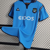 2001/02 Man City Home Blue Retro Soccer Jersey