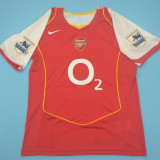 HENRY #14 ARS Home Retro Jersey 2004/05 (Have Patch 带2003-2004 金双臂章 FA Premier League Font 英超字体 ) ★★