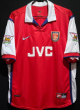 ANELKA #9 ARS Home Retro Jersey 1998/99 (Have Patch 带 1997-1998 金双臂章 FA Premier League Font 英超字体 ) ★★