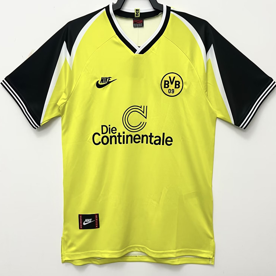 1995/96 BVB Home Yellow Retro Jersey