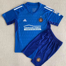 2023/24 Atlanta United Goalkeeper Blue Kids Soccer Jersey