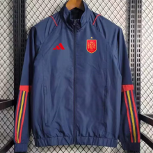 2023/24 Spain Sapphire Blue Windbreaker