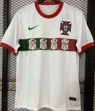 2023 Portugal Ronaldo Version White Fans Soccer Jersey