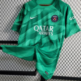 2023/24 PSG Green Goalkeeper Soccer Jersey