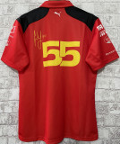 2023 Ferrari F1 55 Red Team POLO T-Shirt 有领