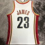 2003/04 Cleveland JAMES #23 Retro White NBA Jerseys热压