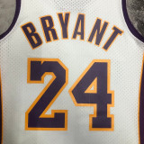 2009/10 Lakers BRYANT #24 Retro White NBA Jerseys热压
