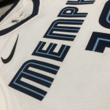 2023/24 Grizzlies MORANT #12 White  NBA Jerseys