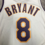 2003/04 Lakers BRYANT #8 Retro White NBA Jerseys热压