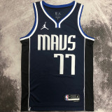 2023/24 Mavericks DOECIC #77 Sapphire Blue  NBA Jerseys