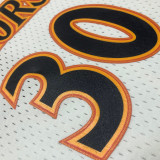 2007/08 Warriors CURRY #30 Retro White NBA Jerseys热压