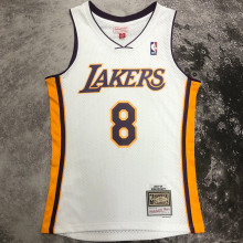 2003/04 Lakers BRYANT #8 Retro White NBA Jerseys热压