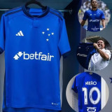 2023/24 Cruzeiro 1:1 Quality Home Blue Fans Jersey