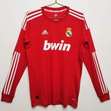 2011/12 RM Away Red Long Sleeve Retro Jersey