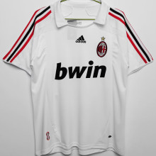 2007/08 AC Milan Away White Retro Soccer Jersey