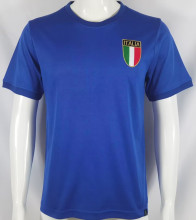 1970 Italy Home Blue Retro Soccer Jersey