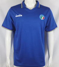 1990 Italy Home Blue Retro Soccer Jersey