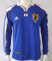 2000 Japan Home Blue Retro Long Sleeve Jersey