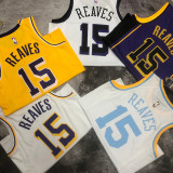 2023/24 Lakers REAVES #15 White  NBA Jerseys 热压