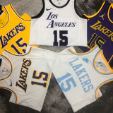 2023/24 Lakers REAVES #15 Yellow  NBA Jerseys 热压