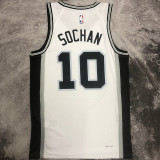 2023/24 Spurs SOCHAN #10 White  NBA Jerseys