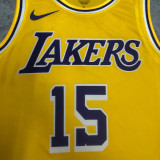 2023/24 Lakers REAVES #15 Yellow  NBA Jerseys 热压