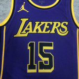 2023/24 Lakers REAVES #15 Purple NBA Jerseys 热压