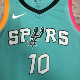 2023/24 Spurs SOCHAN #10 Light Green City Edition NBA Jerseys