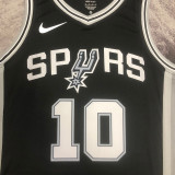 2023/24 Spurs SOCHAN #10 Black  NBA Jerseys