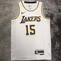 2023/24 Lakers REAVES #15 White  NBA Jerseys 热压