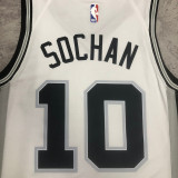 2023/24 Spurs SOCHAN #10 White  NBA Jerseys
