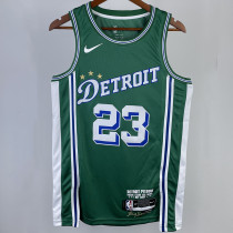 2023/24 Pistons IVEY #23 Green City Edition NBA Jerseys