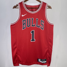 2023/24 Bulls ROSE #1 Red NBA Jerseys