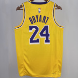 2023/24 Lakers BRYANT #24 Yellow NBA Jerseys 热压