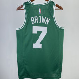 2023/24 Celtics BROWN #7 Green NBA Jerseys 热压