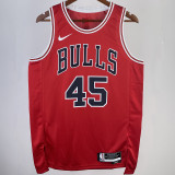 2023/24 Bulls JORDAN #45 Red NBA Jerseys