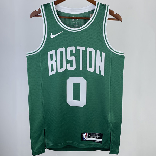 2023/24 Celtics TATUM #0  Green NBA Jerseys 热压