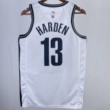 2023/24 Nets HARDEN #13 White NBA Jerseys