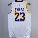2023/24 Lakers JAMES #23 White NBA Jerseys 热压
