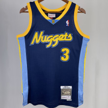 2006/07 Nuggets IVERSON #3 Dark Blue Retro NBA Jerseys 热压